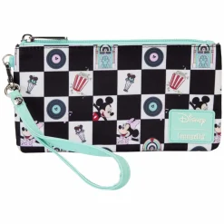 Disney - Mickey & Minnie Date Night Diner 4" Nylon Wristlet