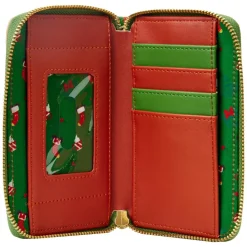 Disney - Mickey & Minnie Mouse Hot Cocoa Fireplace 4” Faux Leather Zip-Around Wallet