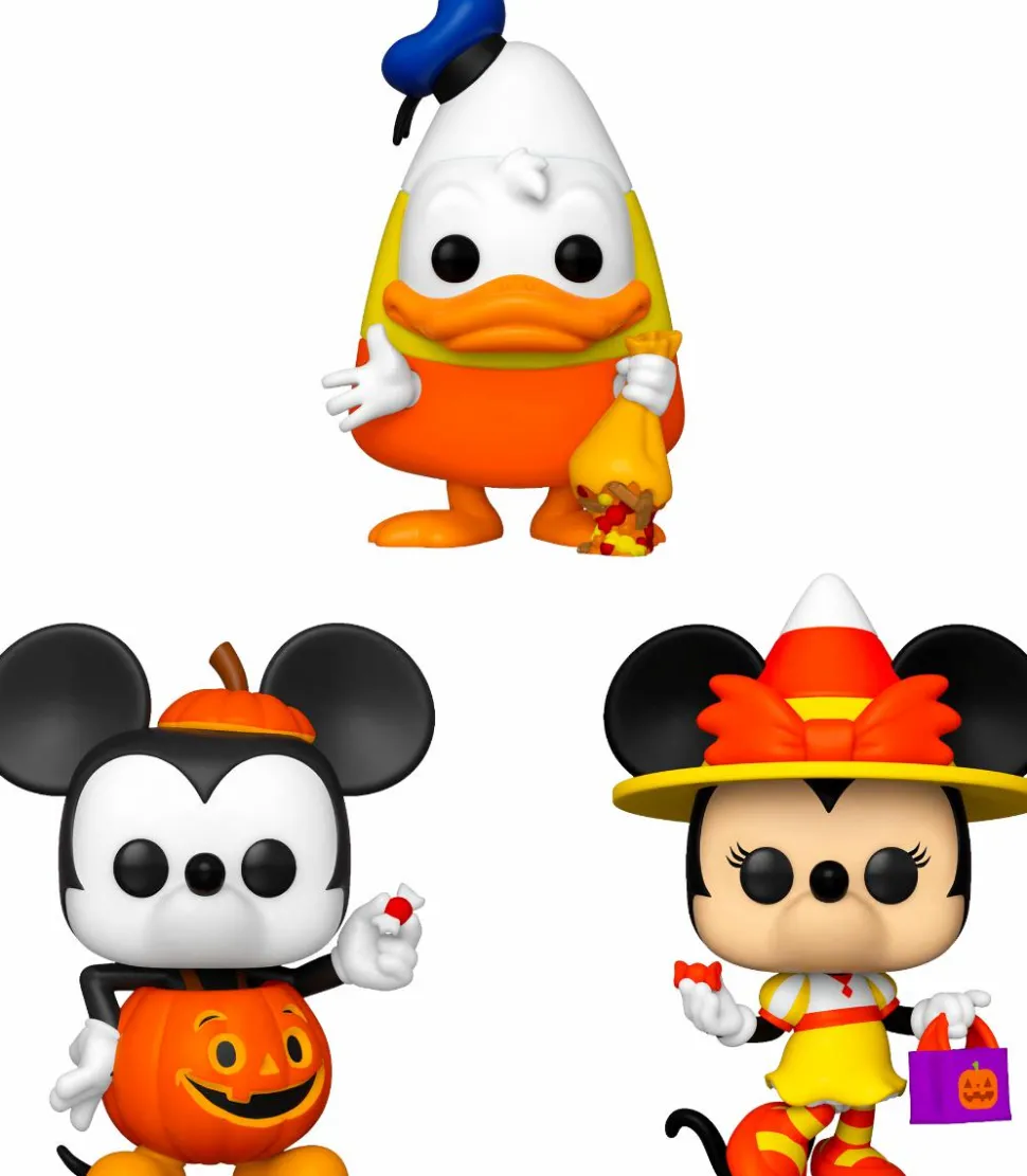 Disney - Mickey, Minnie & Donald Trick or Treat Halloween Pop! Vinyl Bundle (Set of 3)