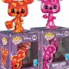 Disney - Mickey Mouse & Minnie Mouse Artist Series Pop! Vinyl Figure with Pop! Protector Bundle (Set of 2)