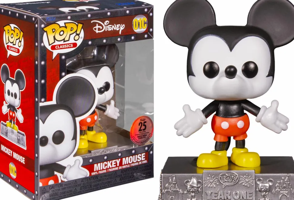 Disney - Mickey Mouse 25th Anniversary Pop! Classics Vinyl Figure (Funko / Popcultcha Exclusive)