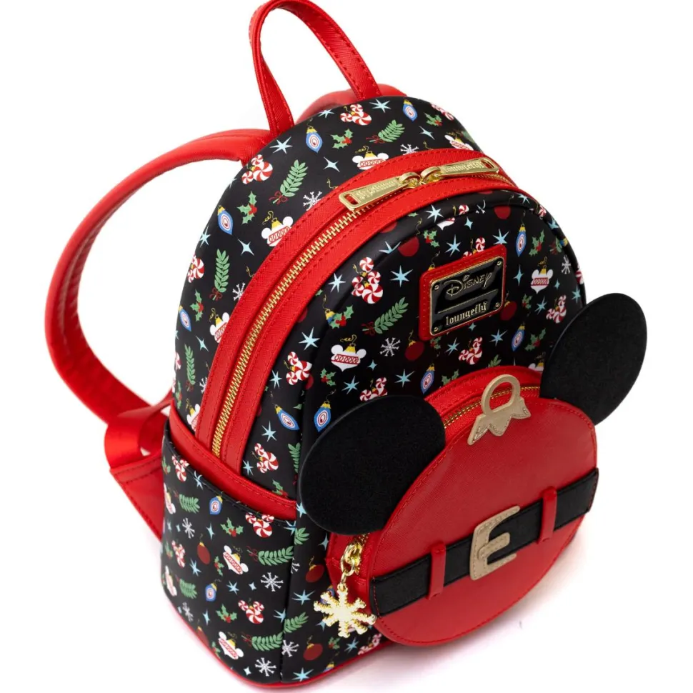 Disney - Mickey Ornament 10” Faux Leather Mini Backpack
