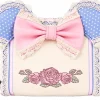 Disney - Minnie Floral and Lace 4" Faux Leather Zip-Around Wallet