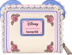 Disney - Minnie Floral and Lace 4" Faux Leather Zip-Around Wallet