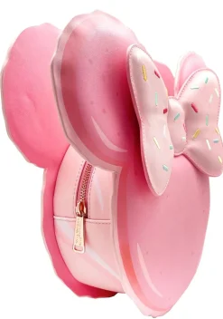 Disney - Minnie Macaron 11” Faux Leather Convertible Mini Backpack