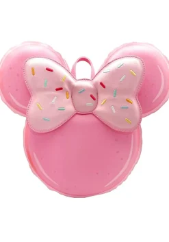 Disney - Minnie Macaron 11” Faux Leather Convertible Mini Backpack