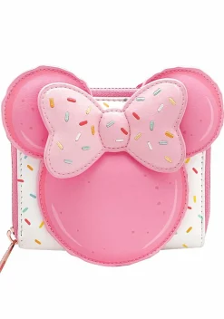 Disney - Minnie Macaron Faux Leather 5” Zip-Around Wallet