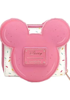 Disney - Minnie Macaron Faux Leather 5” Zip-Around Wallet