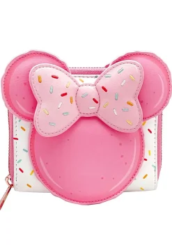 Disney - Minnie Macaron Faux Leather 5” Zip-Around Wallet