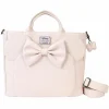 Disney - Minnie Mouse Checkered Texture 11" Faux Leather Convertible Tote Bag