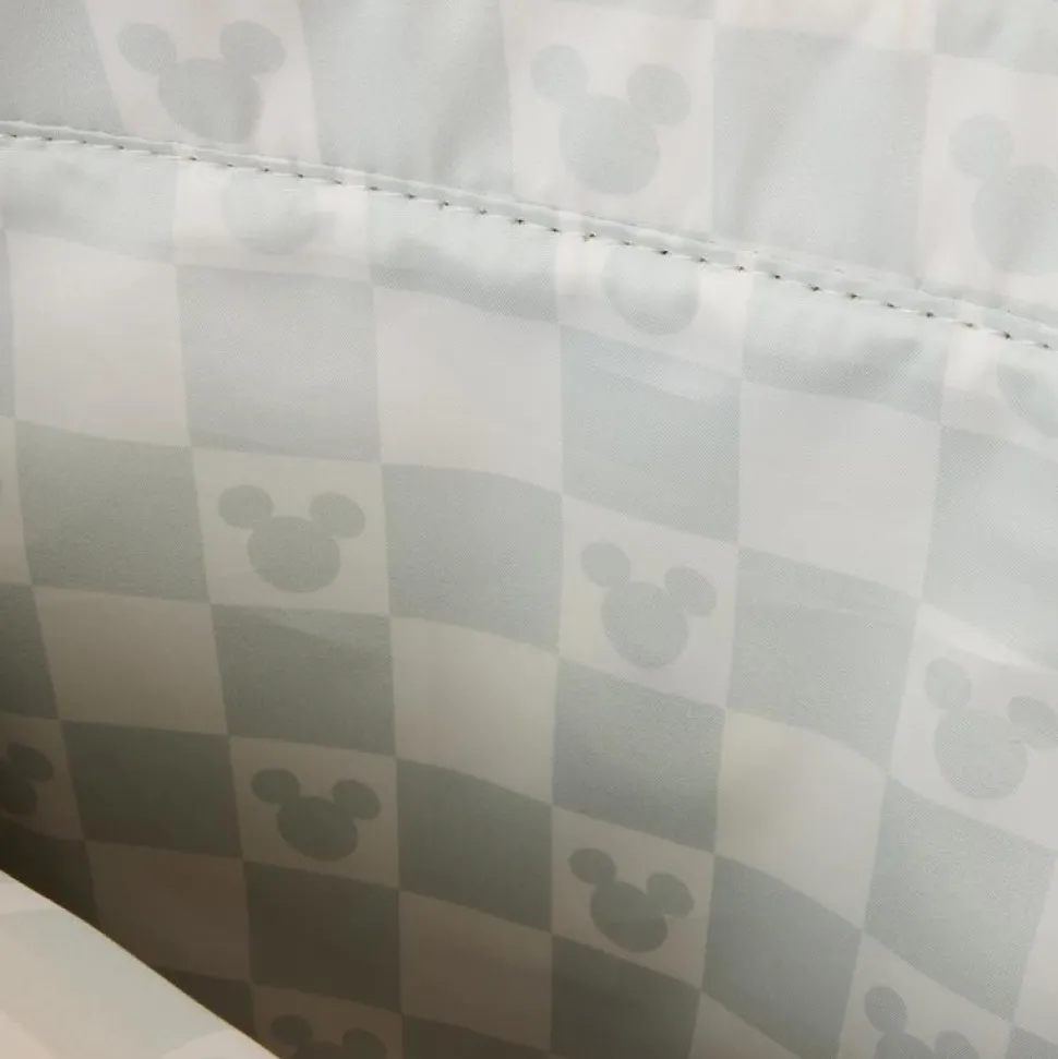 Disney - Minnie Mouse Checkered Texture 11" Faux Leather Convertible Tote Bag