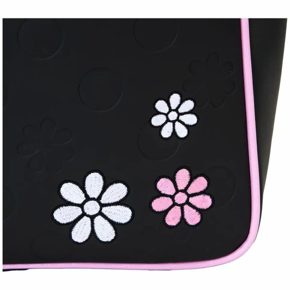 Disney - Minnie Mouse Floral Rocks the Dots 13" Faux Leather Tote Bag with Coin Purse