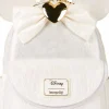 Disney - Minnie Mouse Iridescent Lace Wedding 10" Faux Leather Mini Backpack