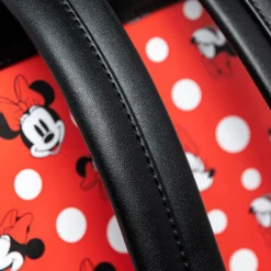 Disney - Minnie Mouse Polka Dots Red 10” Faux Leather Mini Backpack