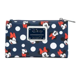 Disney - Minnie Mouse Polka Dots Blue 4” Faux Leather Wallet