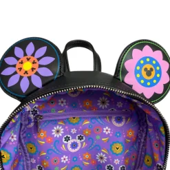 Disney - Minnie Mouse Sugar Skull 10” Faux Leather Mini Backpack