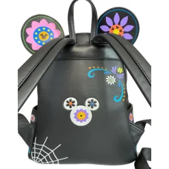 Disney - Minnie Mouse Sugar Skull 10” Faux Leather Mini Backpack