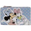 Disney - Minnie Pastel Polka Dot 4” Faux Leather Flap Wallet