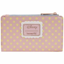 Disney - Minnie Pastel Polka Dot 4” Faux Leather Flap Wallet