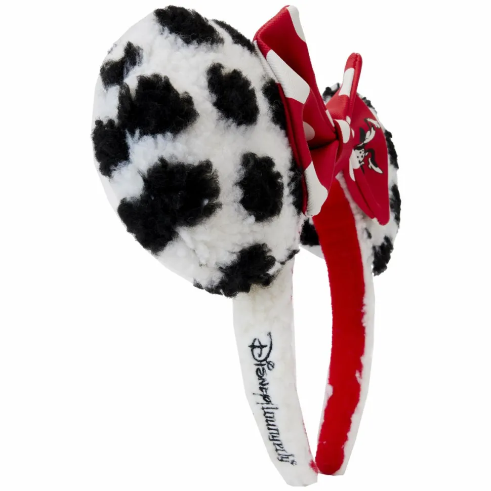 Disney - Minnie Rocks the Dots Sherpa Faux Leather Headband
