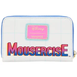 Disney - Mousercise 4” Faux Leather Zip-Around Wallet