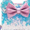Disney - Planet Minnie Iridescent Sequin 4" Faux Leather Zip-Around Wallet
