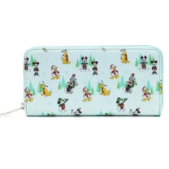 Disney - Sensational Six Holiday 4” Faux Leather Zip-Around Wallet