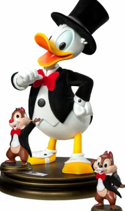 Disney - Tuxedo Donald Duck with Chip 'n Dale Master Craft Special Edition 15" Statue