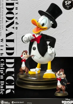 Disney - Tuxedo Donald Duck with Chip 'n Dale Master Craft Special Edition 15" Statue