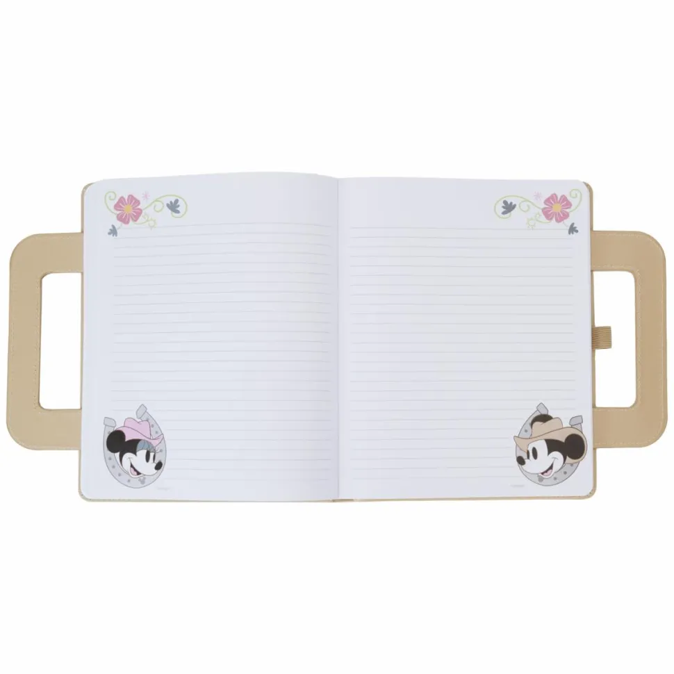 Disney - Western Mickey and Minnie Lunch Box 6" Faux Leather Journal