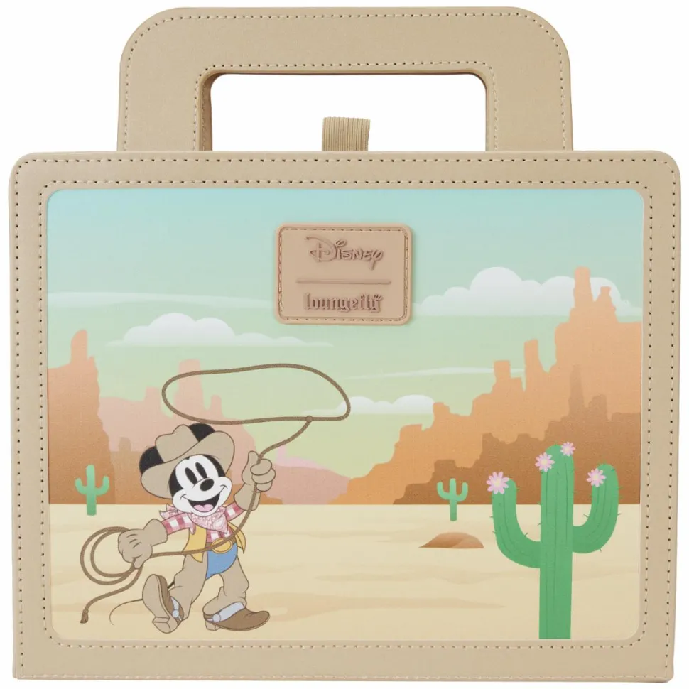 Disney - Western Mickey and Minnie Lunch Box 6" Faux Leather Journal