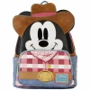 Disney - Western Mickey Mouse Cosplay 10" Faux Leather Mini Backpack