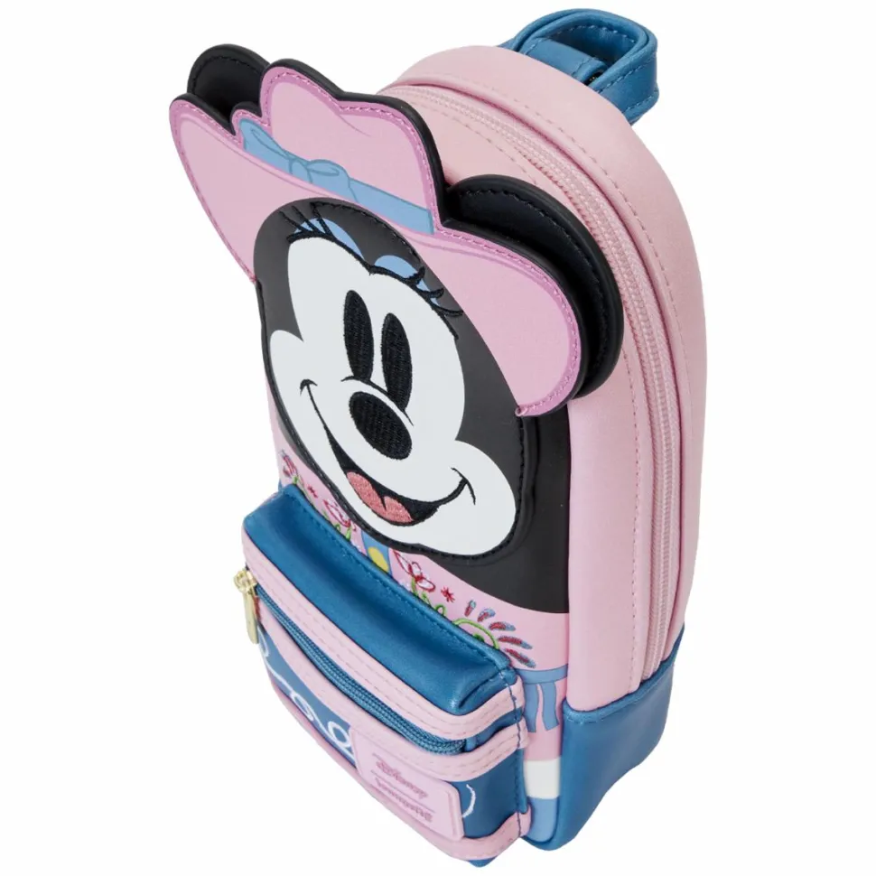 Disney - Western Minnie 8" Faux Leather Mini Backpack Pencil Case