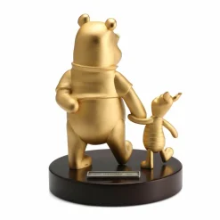 Disney - Winnie the Pooh and Piglet Limited Edition Gilt 8” Pewter Figurine