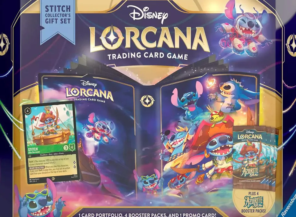 Disney Lorcana - Trading Card Game Set 6 Azurite Sea Stitch Collector's Gift Set