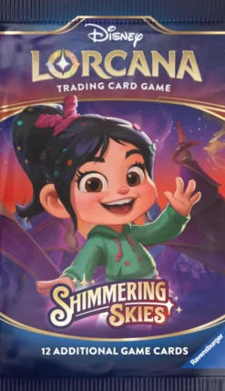 Disney Lorcana - Trading Card Game Set 5 Shimmering Skies Booster Pack (12 Cards)
