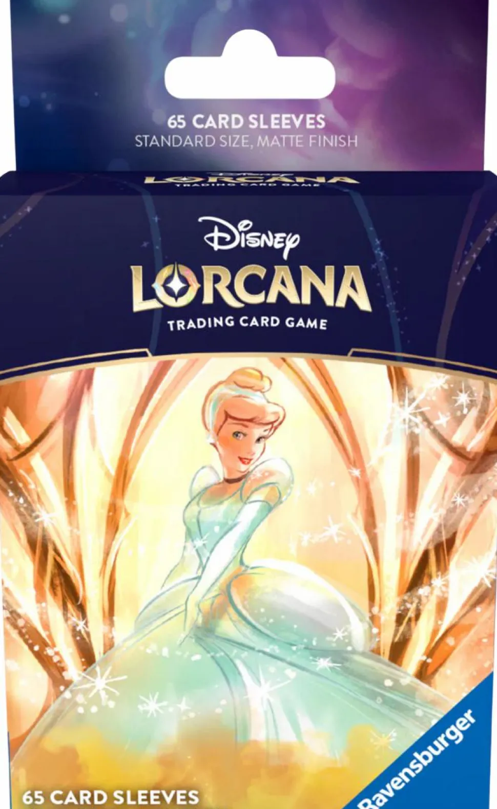 Disney Lorcana - Trading Card Game Set 7 Archazia's Island Cinderella: Ballroom Sensation Standard Deck Protector Card Sleeves (65 Count)