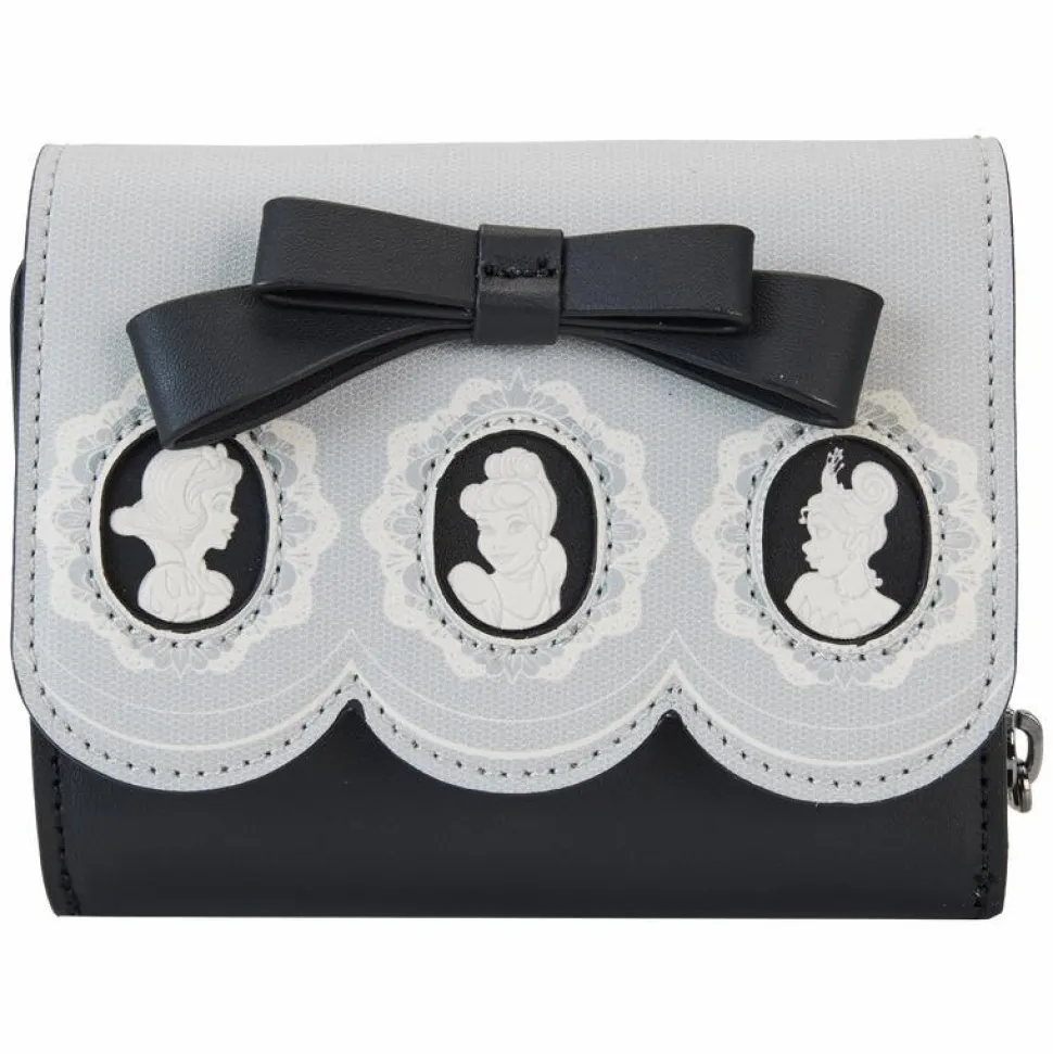 Disney Princess - Cameo Porcelain Portraits 4" Faux Leather Zip-Around Wallet
