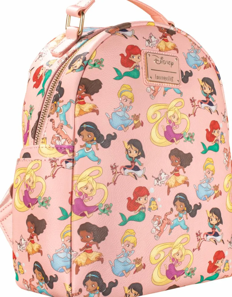 Disney Princess - Chibi Princesses 12” Faux Leather Mini Backpack
