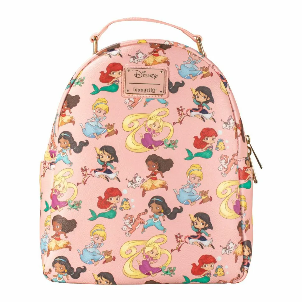 Disney Princess - Chibi Princesses 12” Faux Leather Mini Backpack