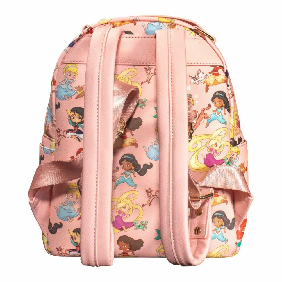 Disney Princess - Chibi Princesses 12” Faux Leather Mini Backpack
