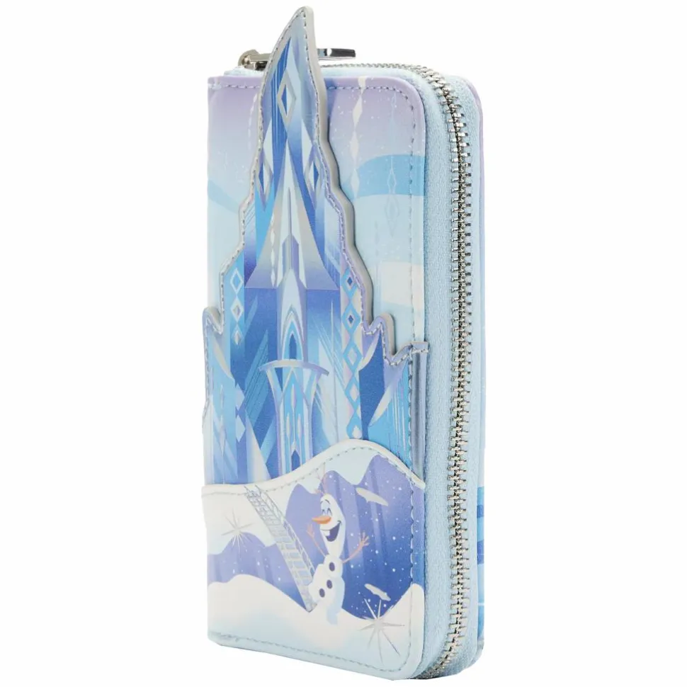 Disney Princess - Frozen Castle 4” Faux Leather Zip-Around Wallet