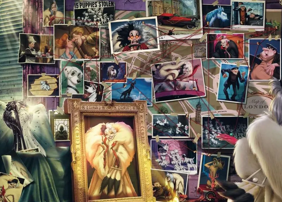 Disney Villainous - Cruella De Vil 1000 Piece Jigsaw Puzzle