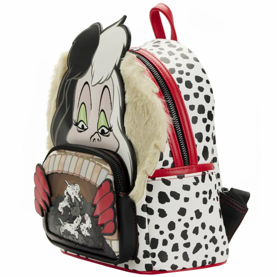 Disney Villains - Cruella De Vil Scene 10” Faux Leather Mini Backpack