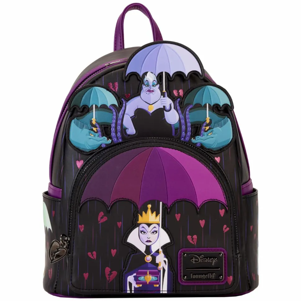 Disney Villains - Curse Your Hearts 10" Faux Leather Mini Backpack