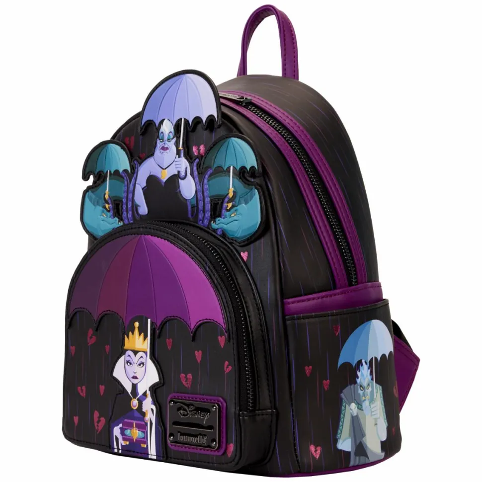 Disney Villains - Curse Your Hearts 10" Faux Leather Mini Backpack