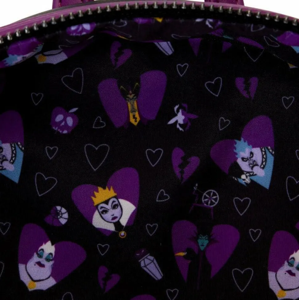 Disney Villains - Curse Your Hearts 10" Faux Leather Mini Backpack