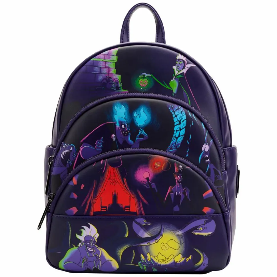Disney Villains - Glow in the Dark 10” Faux Leather Mini Backpack