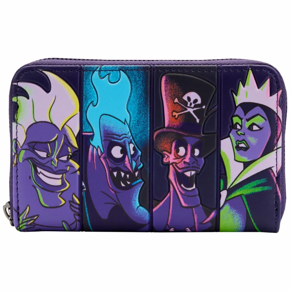 Disney Villains - In the Dark 4” Faux Leather Zip-Around Wallet