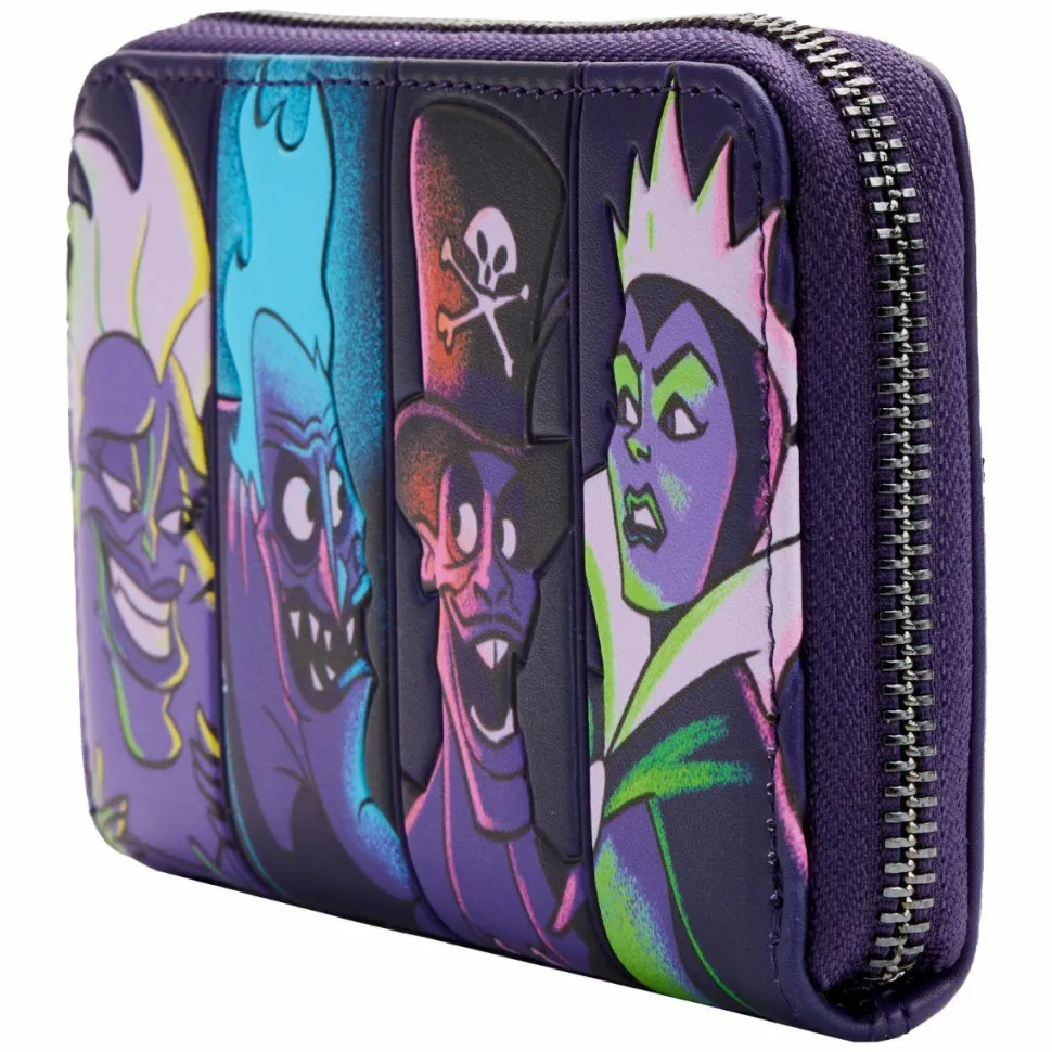 Disney Villains - In the Dark 4” Faux Leather Zip-Around Wallet